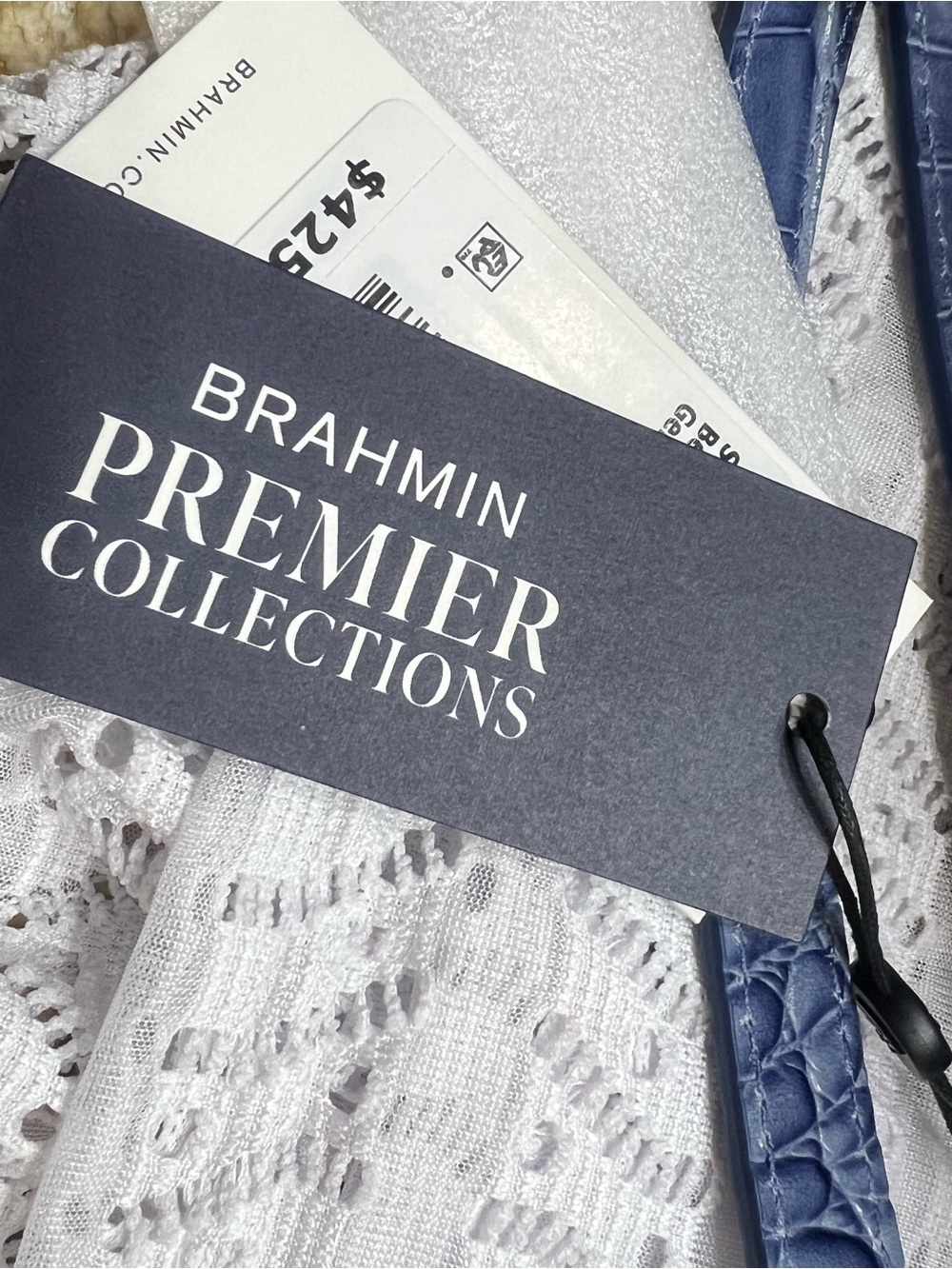 Brahmin Small Hallie Bellbottom Blue Fleur bag - Picture 11 of 12